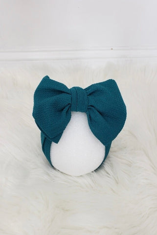 Teal Oversized Bow