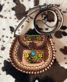 Floral Embroidery Purse